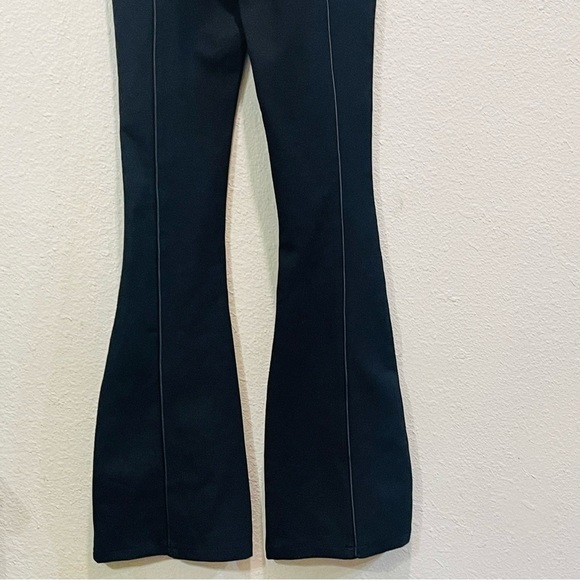 Satin Contour Flared Jumpsuit - Black - Picture 11 of 14